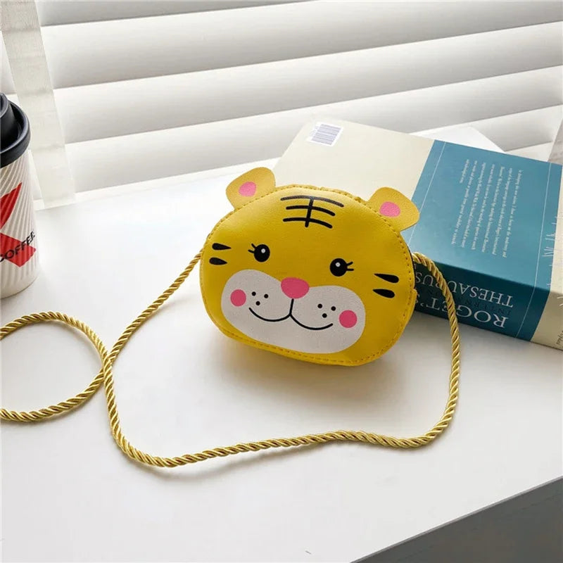 Bambini Neonate Ragazzi Cartone animato Animale Borsa Borsa a tracolla Design Borsa Borse Borse in pelle PU Simpatico coniglio Borsa a tracolla con chiusura a scatto 2024 Regalo