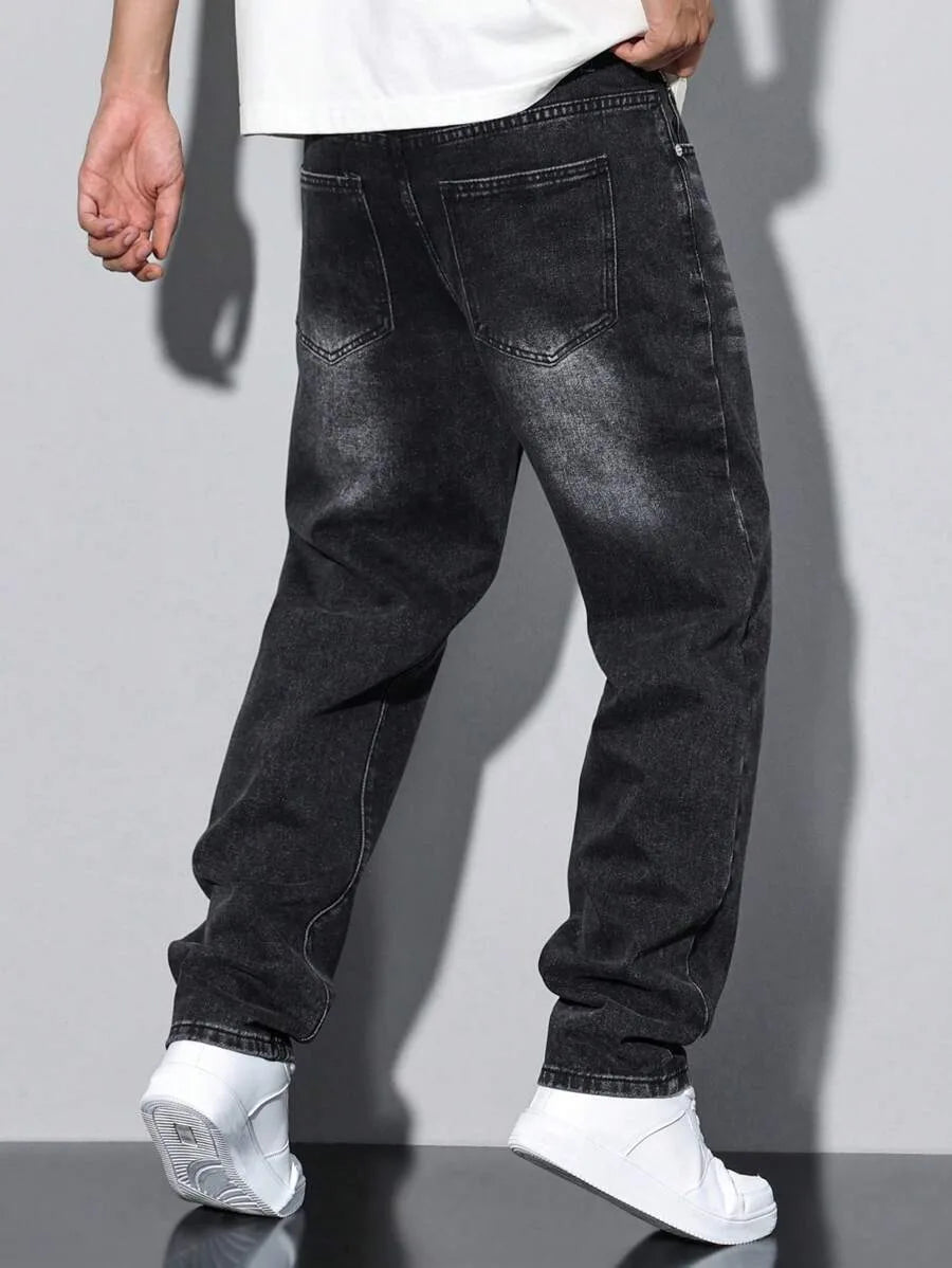 Jeans skinny neri da uomo più venduti, dal design americano, adatti a tutte le stagioni