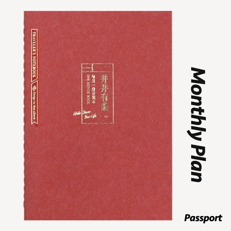 Fromthenon Travelers Notebook Standard Passport Replacement Inner Page Travel Planner Journal Notebook Refill Supplies