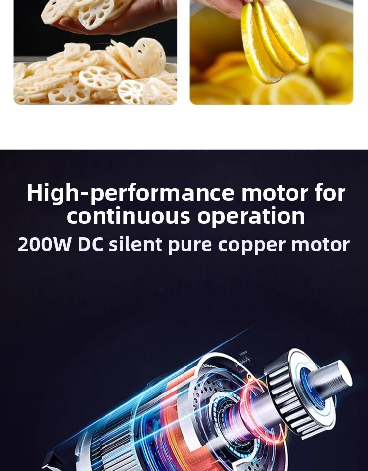 4-in-1 Vegetable Slicer Machine, Electric Food Chopper for Kitchen Household/Commercial Use Commercial-Grade Efficient Vegetable