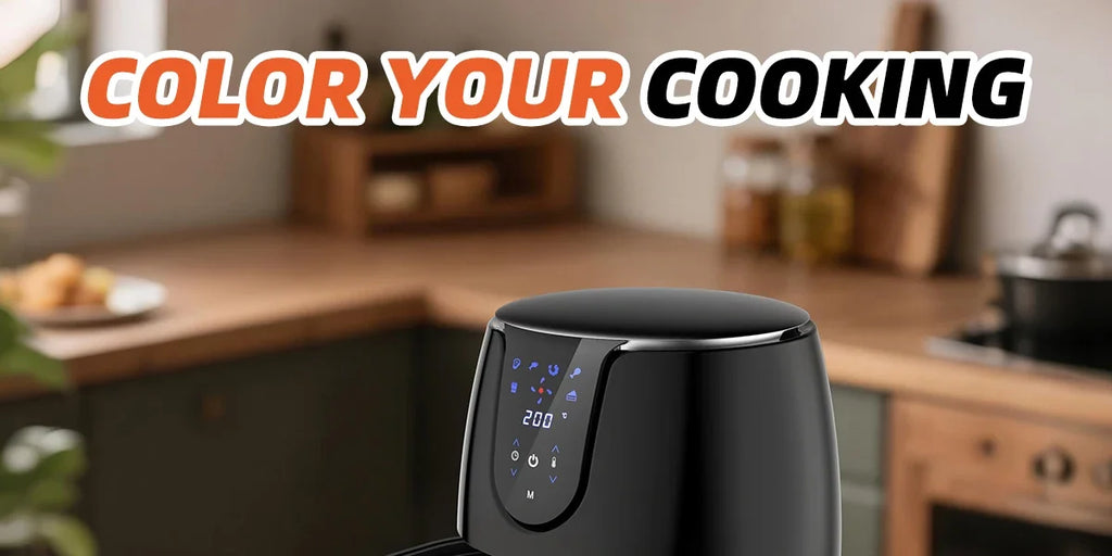 Air Fryer 3.5L 12in1 1500W - 6 Functions (Toast, Air Fry, Roast, Dehydrate) - Dishwasher Safe Basket - Compact 30cm