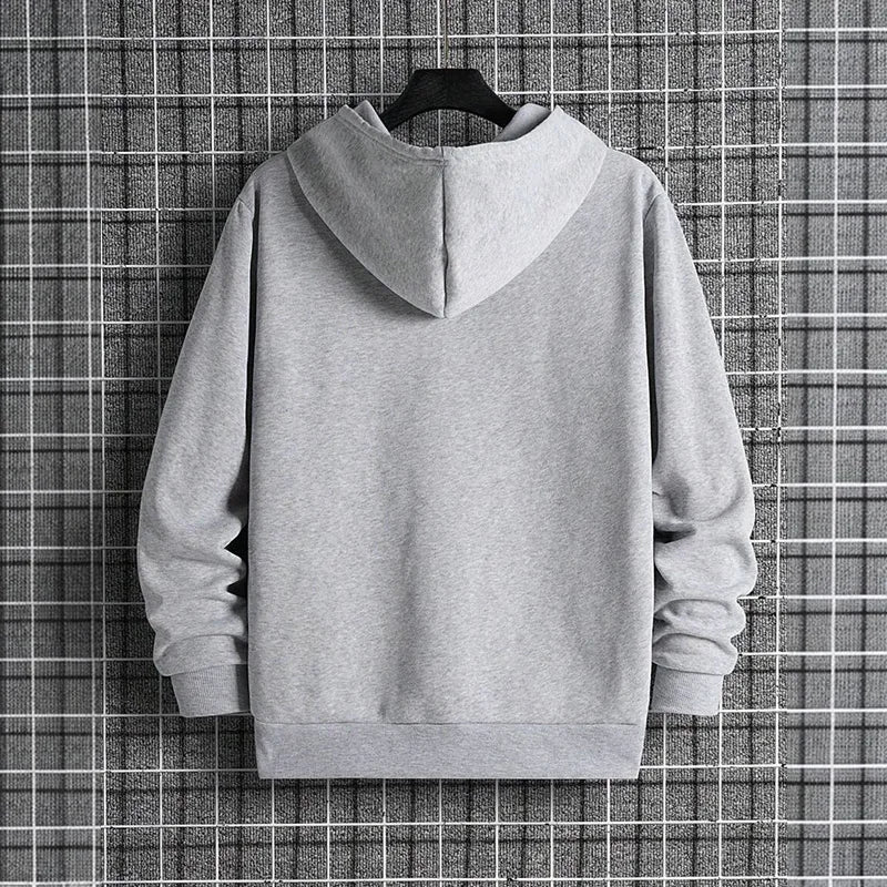 2025 Autunno/Inverno Nuovo Arrivo Felpa Con Cappuccio da Uomo di Alta Qualità di Colore Solido Felpa con Cappuccio Maschile Casa All'aperto Casual Moda Pullover