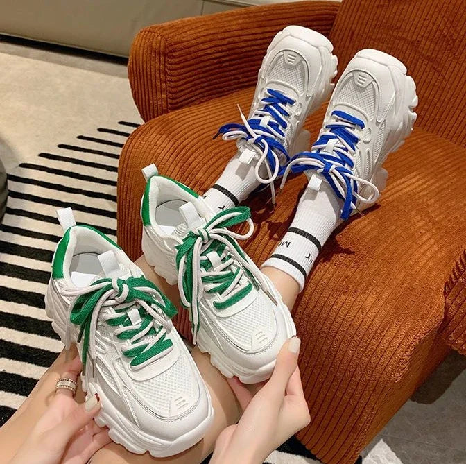 Calzature da donna con plateau High On scarpe da donna Daily Routine Light qualità coreana vulcanizzata a buon mercato per offerta elegante 39