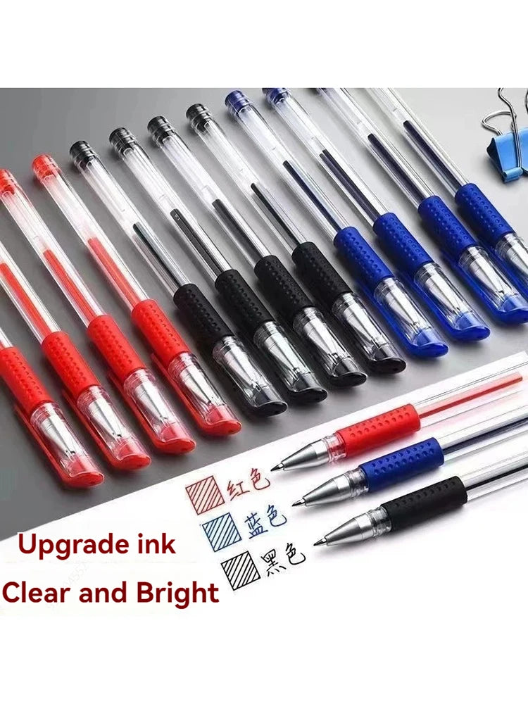 Gel Pen Set School Supplies Black Blue Red Ink,Bullet Tip 0.5mm,Ballpoint Pen Kawaii Pen Writing Tool School Office Stationery