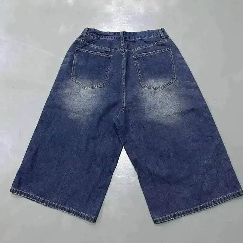 IEFB Pantaloni in denim da uomo estivi Vecchio blu lavato Jeans maschili Dritto Casual da uomo Pantaloni larghi a gamba larga Nuova moda 9C354