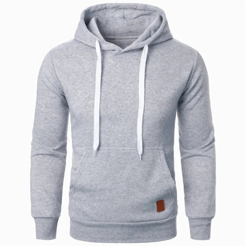 Felpe con cappuccio casual da uomo con colletto con cappuccio e coulisse Felpe Camicie a maniche lunghe Outdoor Streetwear Pullover leggero tinta unita