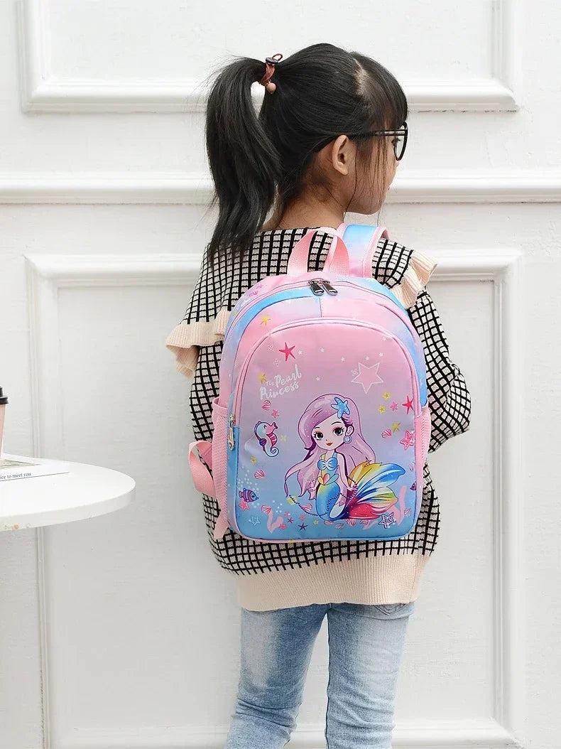 Nuovo zaino per bambini Cartoon simpatico unicorno sirena stampa zainetto asilo zainetto leggero