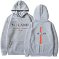 Felpa con cappuccio da donna da uomo Felpa con stampa Milano Pullover Casual da jogging Abbigliamento da uomo di alta qualità Tuta quotidiana Y2k Top 2025