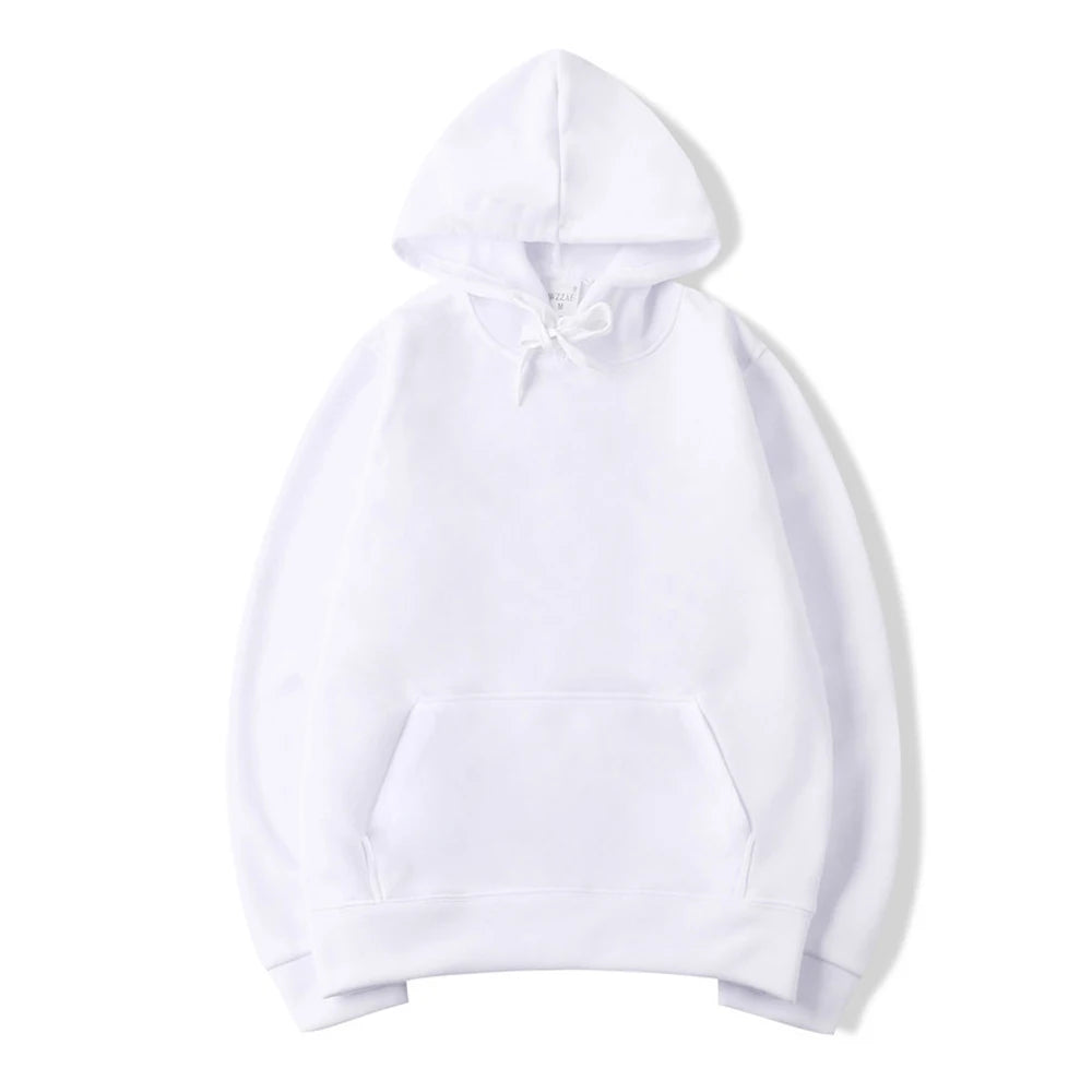 Felpe con cappuccio da uomo Pullover da donna Primavera Autunno Felpe con cappuccio casual Felpe con cappuccio tinta unita Felpa nera oversize per uomo