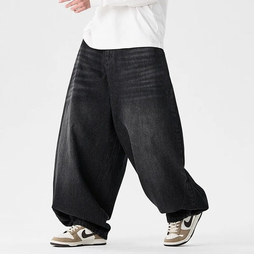 Pantaloni in denim a gamba larga da uomo streetwear Jeans larghi Harajuku Pantaloni jeans oversize casual da uomo Moda uomo di grandi dimensioni 5XL