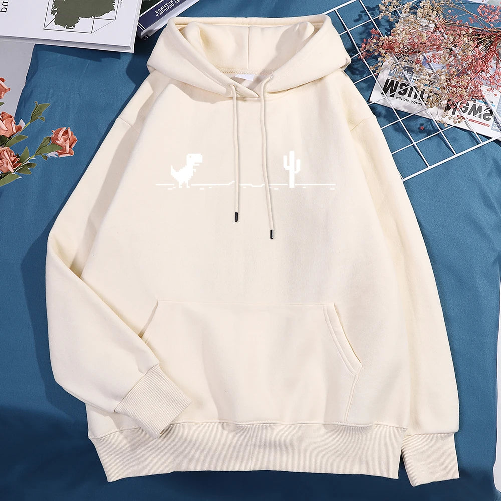 Felpa con cappuccio da piccolo dinosauro per malfunzione di rete uomo donna nuova felpa con cappuccio pullover addensata felpa con tasca carina autunno caldo felpa con cappuccio O-Nec