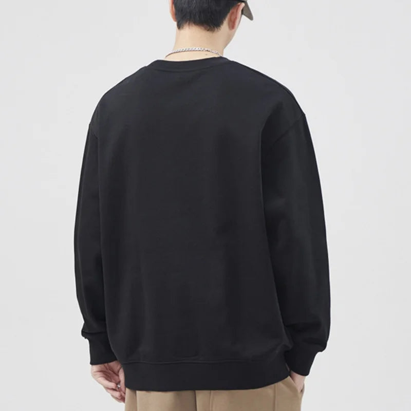 Felpa con fodera in pile taglie forti Pullover Maglione caldo oversize da uomo 6XL 7XL Girocollo Manica lunga Top larghi Abbigliamento maschile