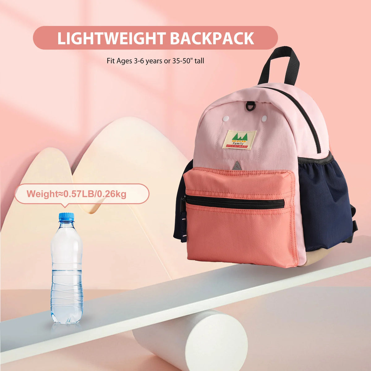 Zaino per bambini, Zaino in età prescolare per bambini Ragazza Zaino scolastico per bambini unisex per bambini 3-6 anni, Zaino per bambini piccoli Bookbag