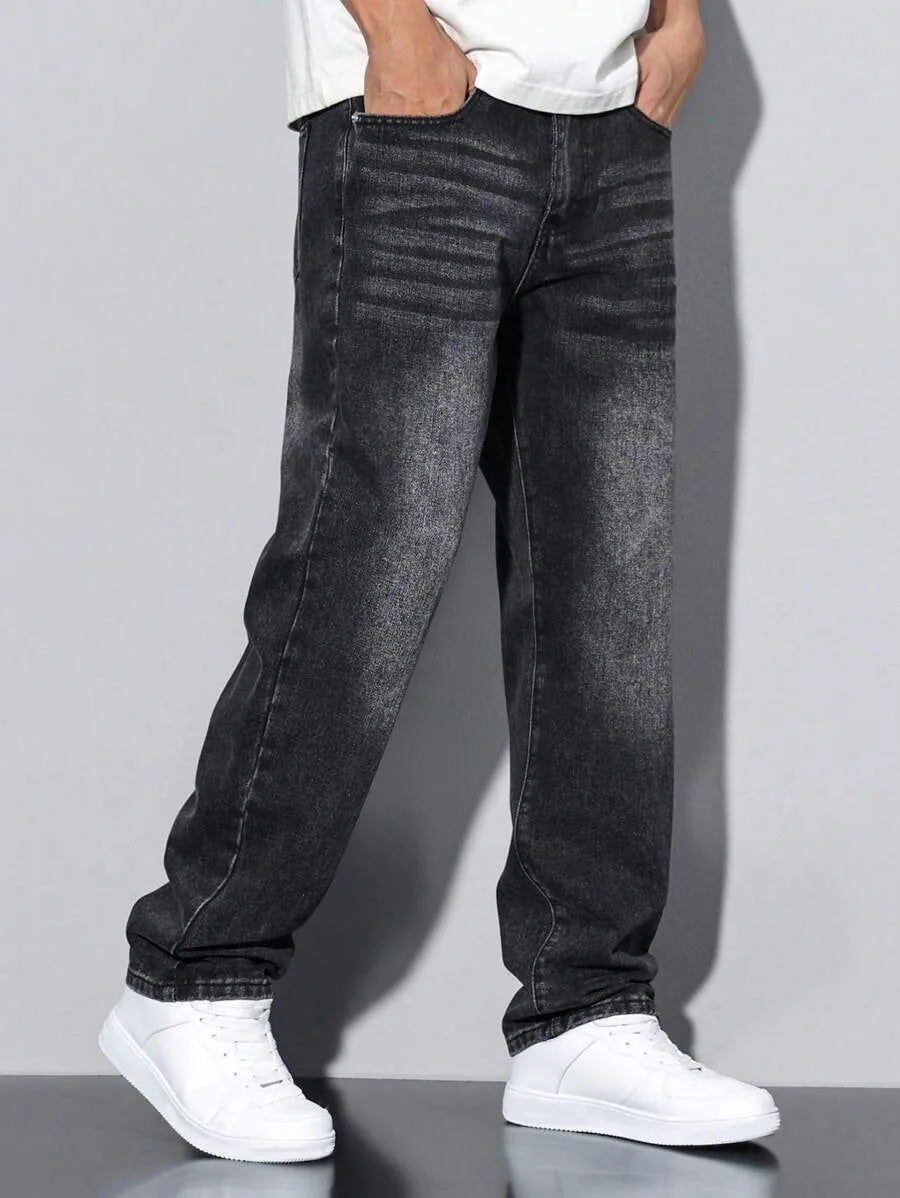 Jeans skinny neri da uomo più venduti, dal design americano, adatti a tutte le stagioni