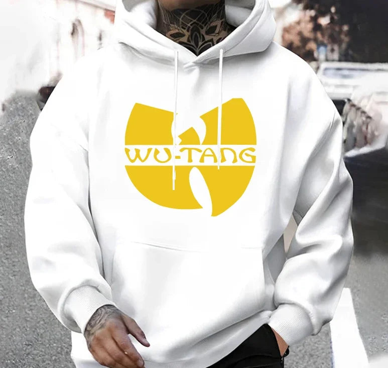 Felpa con Cappuccio Hip Hop Anni '90 Wu Clan T-tangs, Casual Autunno Inverno, Vintage, in Pile, Manica Lunga, per Uomo e Donna