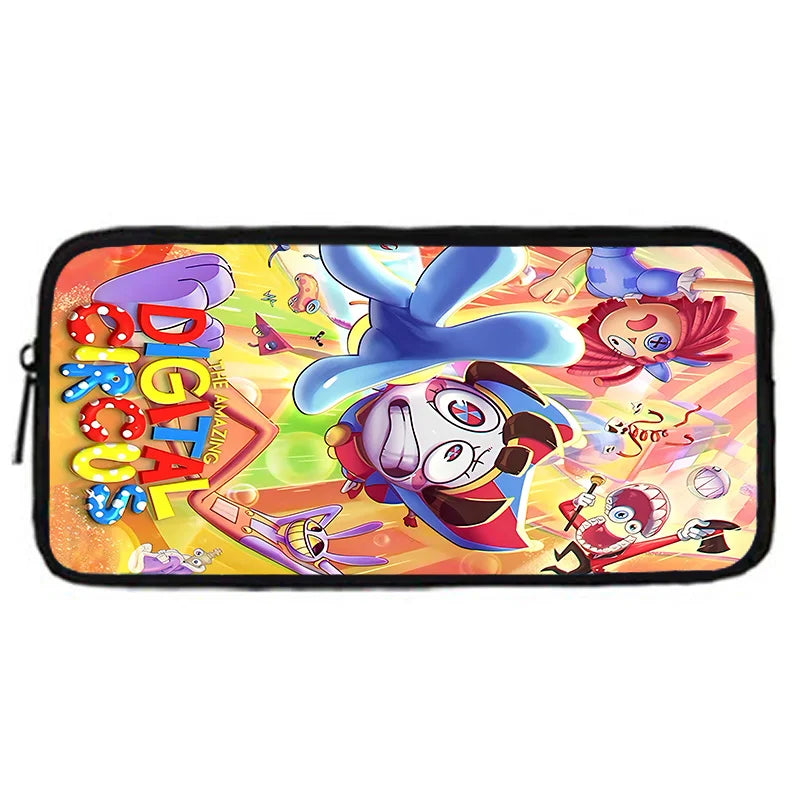 Zaino scolastico per bambini Cartoon A-AmazingS DigitalS Circus con borse per il pranzo, astucci, zaini scolastici per ragazzi e ragazze, miglior regalo