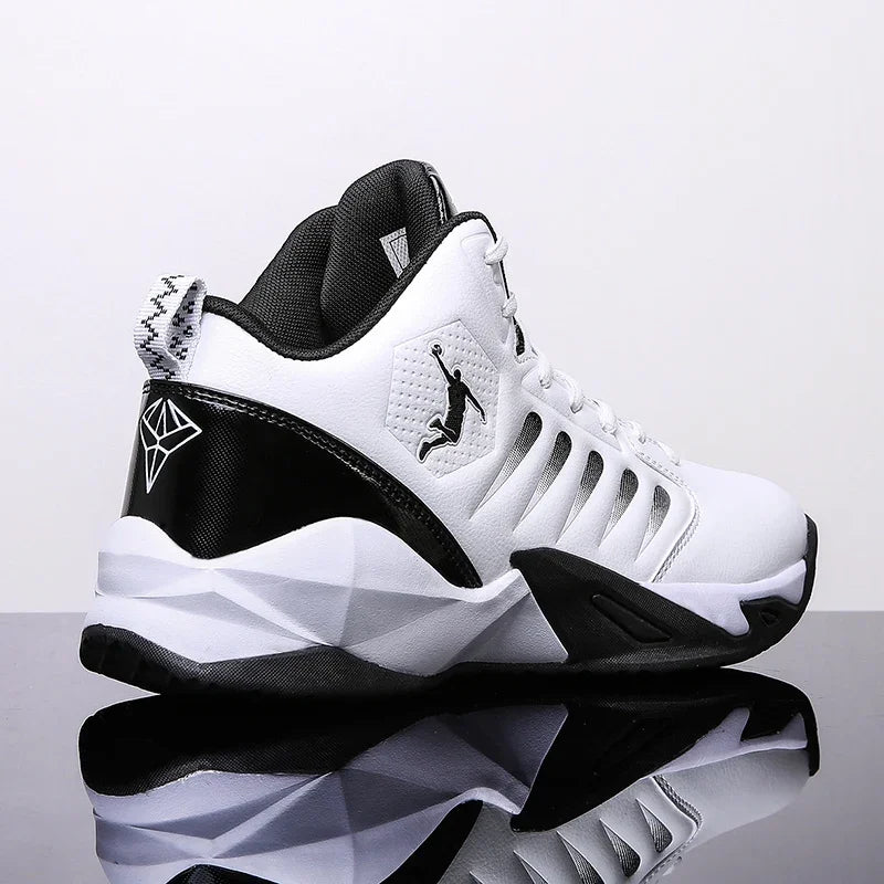 Scarpe da ginnastica da uomo in pelle di marca Comode scarpe da basket leggere antiscivolo Scarpe da basket impermeabili da basket da uomo