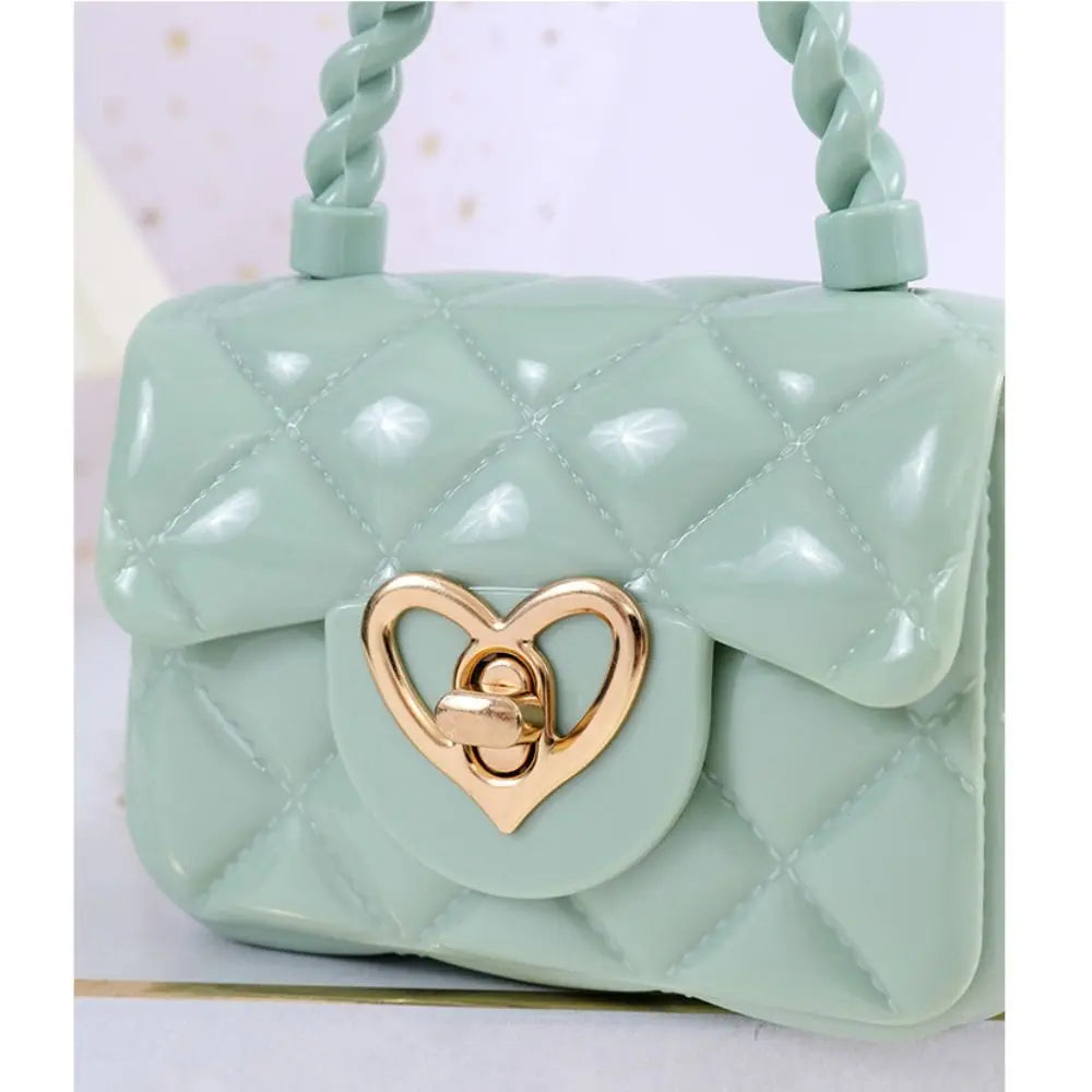 Moda bambini borse a tracolla in pelle PU borse a tracolla a cuore per ragazze bambini Mini portamonete borsa di gelatina borsa per bambini regali