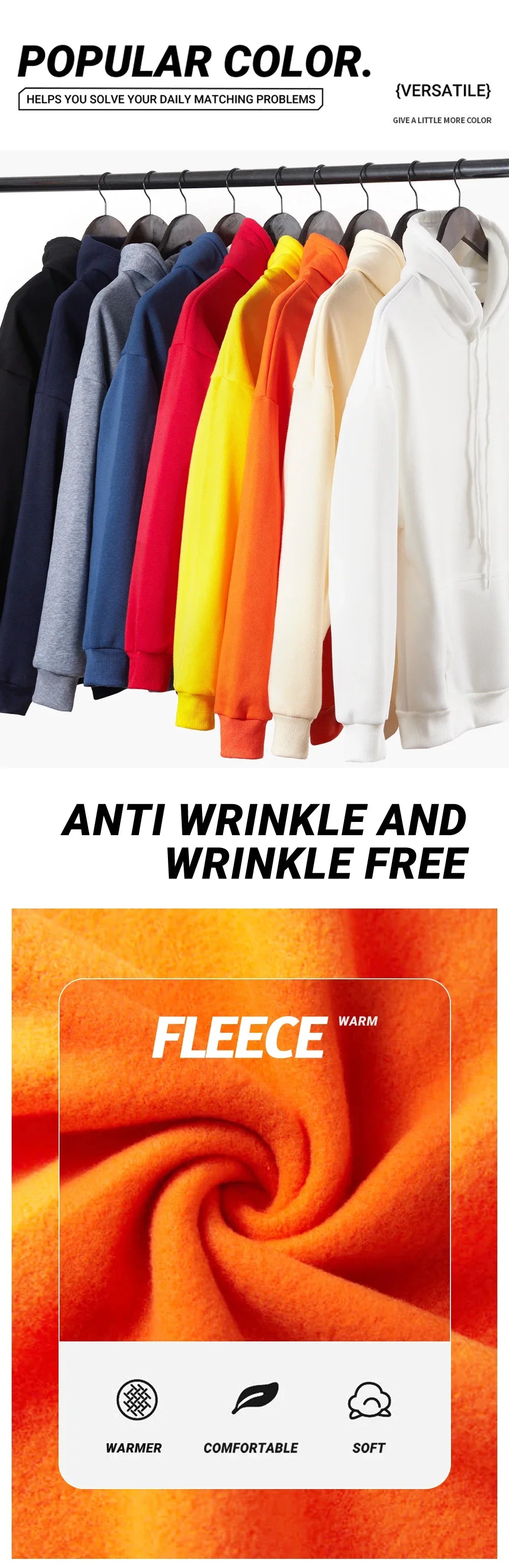 Caro persona dietro la felpa con cappuccio da donna lettere colorate caldo pile donna felpa con cappuccio fodera in pelliccia felpe con cappuccio primavera autunno Y2K top casual