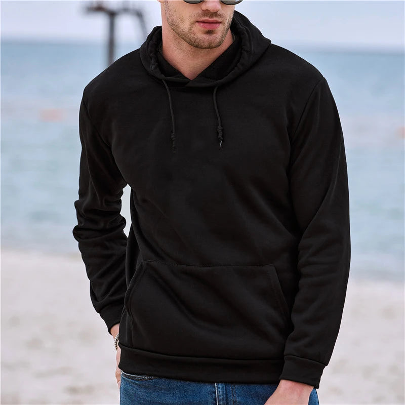 Felpe con cappuccio da uomo nuova primavera autunno felpe con cappuccio Casual felpe con cappuccio da uomo in tinta unita felpa con cappuccio maschile Casual Top 11 colori