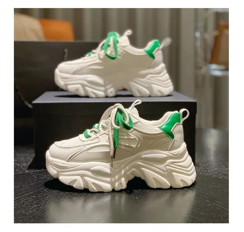 Calzature da donna con plateau High On scarpe da donna Daily Routine Light qualità coreana vulcanizzata a buon mercato per offerta elegante 39
