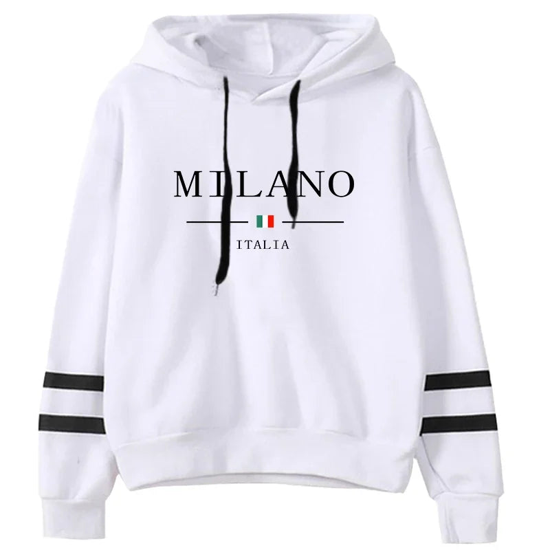 Felpe con cappuccio Felpe da donna Vendite calde Stampa Pullover versatili giornalieri Stripe Jogging Abbigliamento sportivo Donna casual Top con cappuccio
