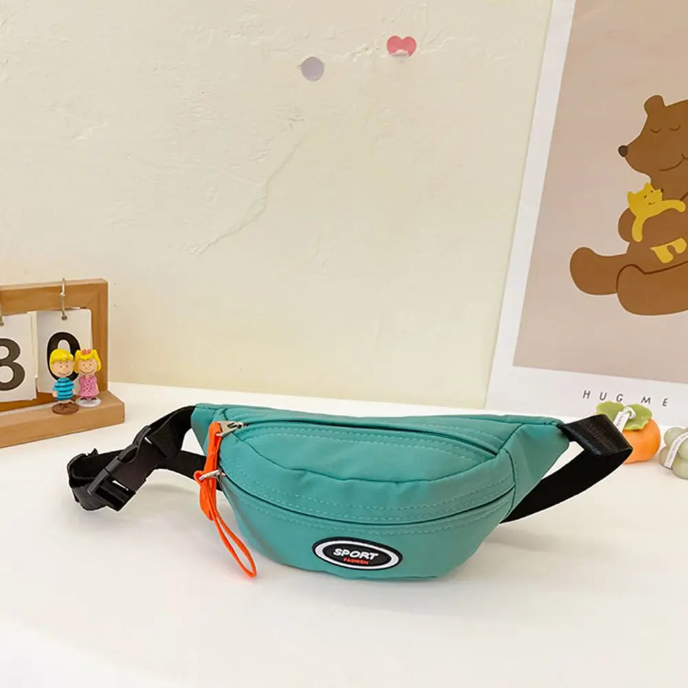 Borsa da petto per bambini carina di nuova moda Borsa a tracolla con tracolla monospalla Borsa diagonale in tela Borsa con cerniera per ragazza e ragazzo Portamonete