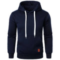 Felpe con cappuccio casual da uomo con colletto con cappuccio e coulisse Felpe Camicie a maniche lunghe Outdoor Streetwear Pullover leggero tinta unita
