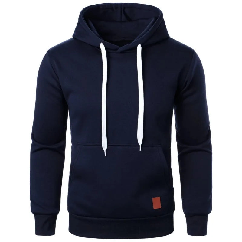 Felpe con cappuccio casual da uomo con colletto con cappuccio e coulisse Felpe Camicie a maniche lunghe Outdoor Streetwear Pullover leggero tinta unita
