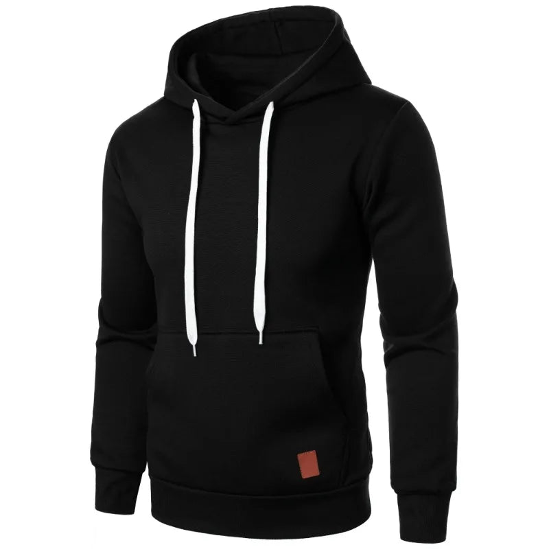 Felpe con cappuccio casual da uomo con colletto con cappuccio e coulisse Felpe Camicie a maniche lunghe Outdoor Streetwear Pullover leggero tinta unita