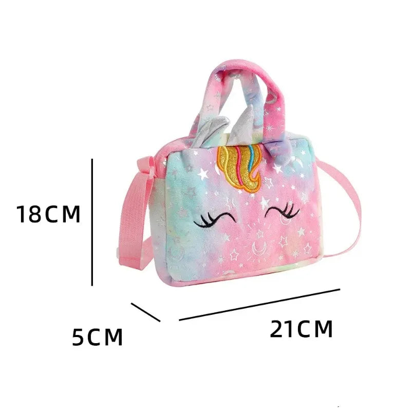Borse a Tracolla Unicorno alla Moda per Bambine, Graziose Borsette per Bambini, Regalo di Compleanno, Piccola Borsa per Bambine