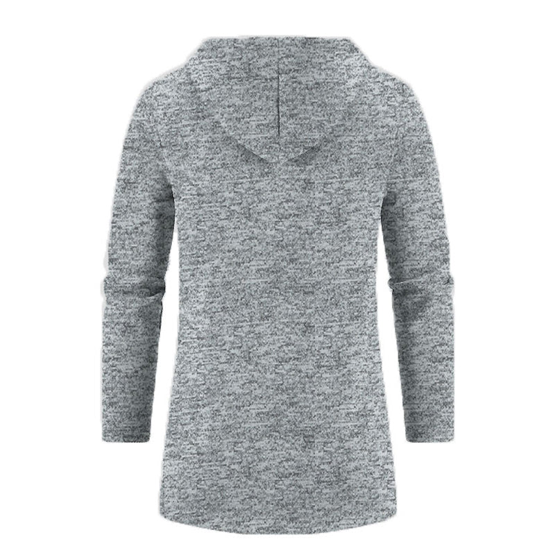 Felpe con cappuccio da uomo Felpe a maniche lunghe da uomo con cerniera con cappuccio Giacca invernale oversize da uomo Cappotto maglione nero