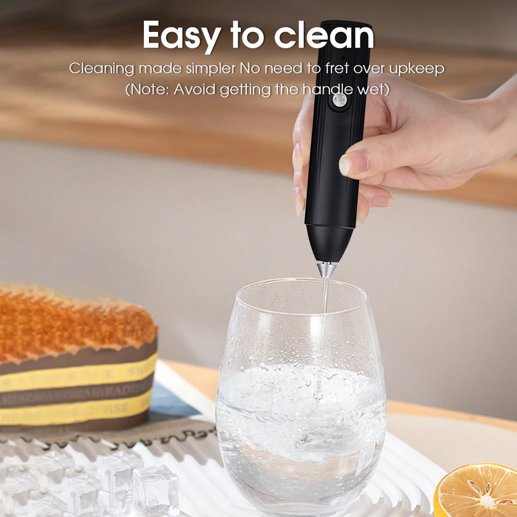 Electric Mixer Handheld Milk Frother 300mAh 3-Speed Adjustable Suitable for Coffee Milk Kitchen Accessories Portable Egg Beater