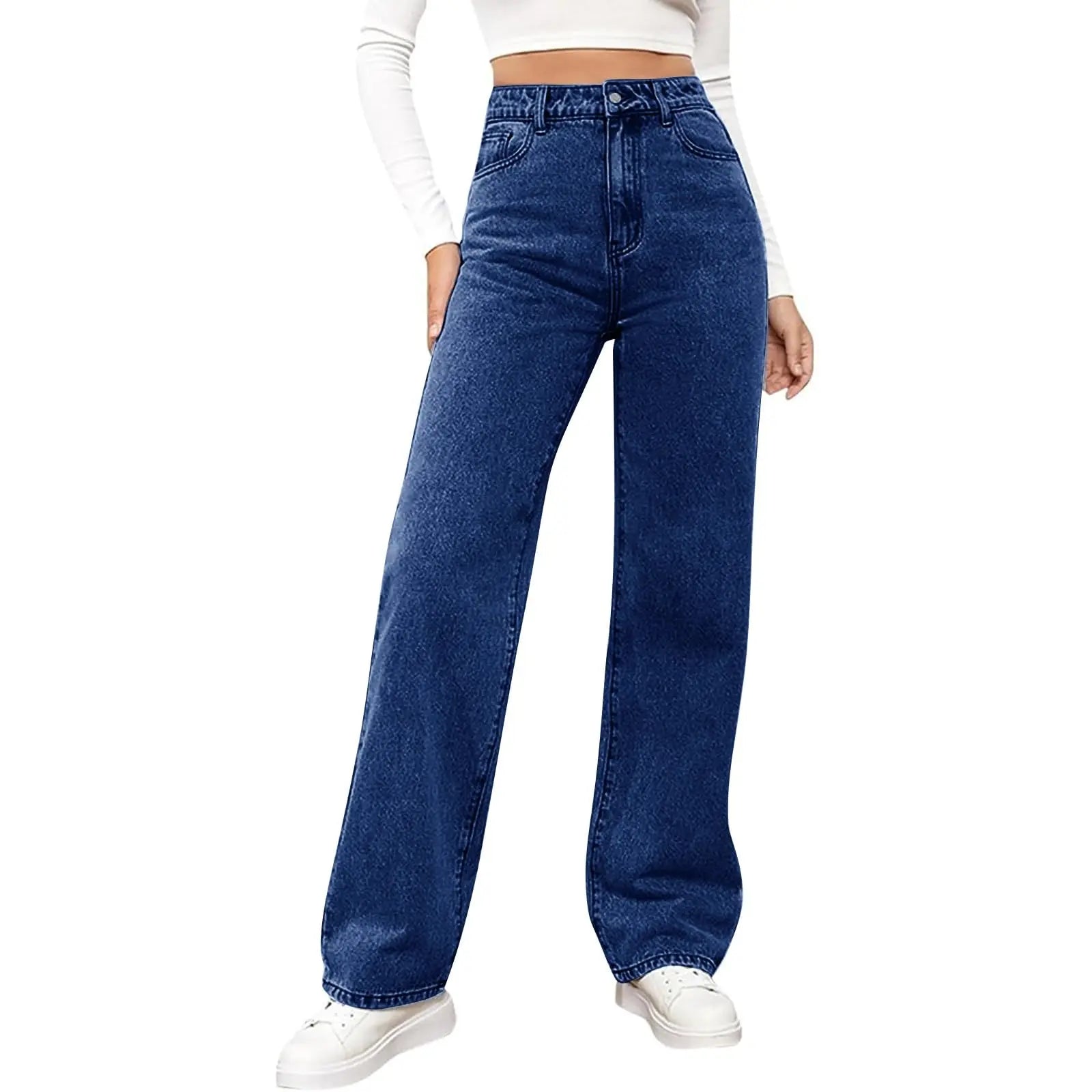 2025 Jeans delle nuove donne Pantaloni larghi in denim allentato retrò europei e americani Dimagranti Jeans a vita alta per le donne