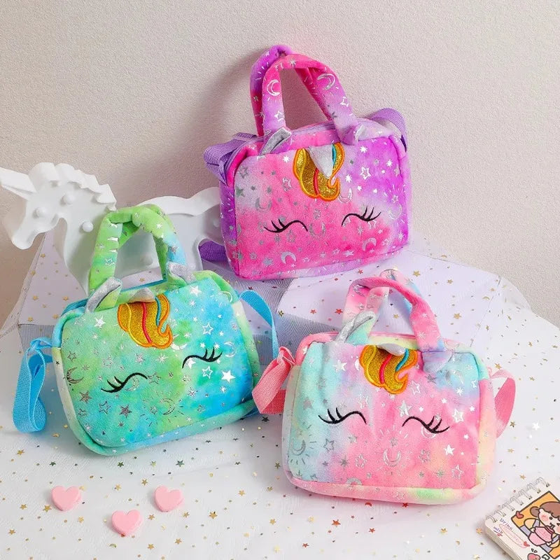 Borse a Tracolla Unicorno alla Moda per Bambine, Graziose Borsette per Bambini, Regalo di Compleanno, Piccola Borsa per Bambine