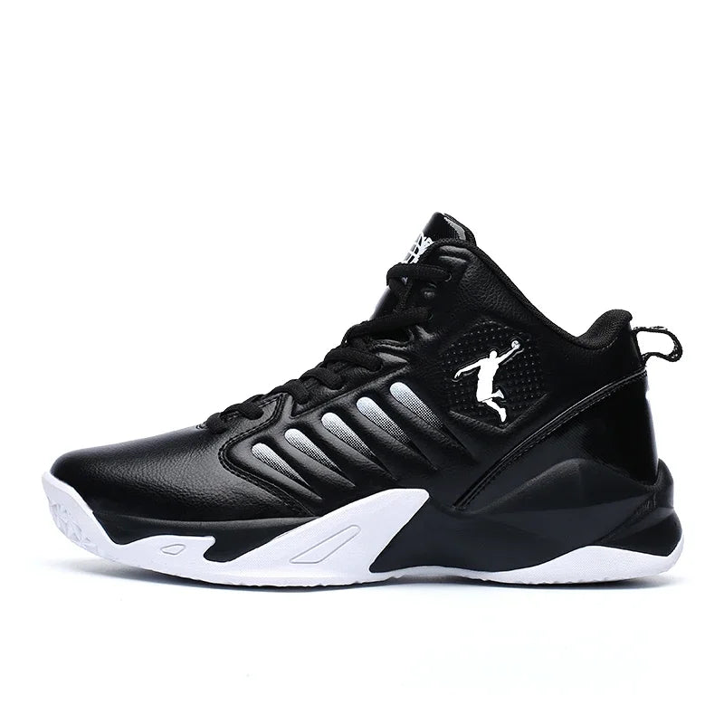 Scarpe da ginnastica da uomo in pelle di marca Comode scarpe da basket leggere antiscivolo Scarpe da basket impermeabili da basket da uomo