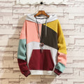 Felpe con cappuccio uomo autunno inverno Casual sciolto Moda uomo mendicante Punk Hip Pop Patchwork velluto Pullover coppie maschio Moda Streetwear