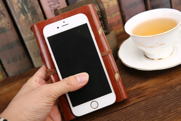 Retro Spiral Notebook Diary Notepad Vintage Pirate Anchors PU Leather Note Book Replaceable Stationery Gift Traveler Journal
