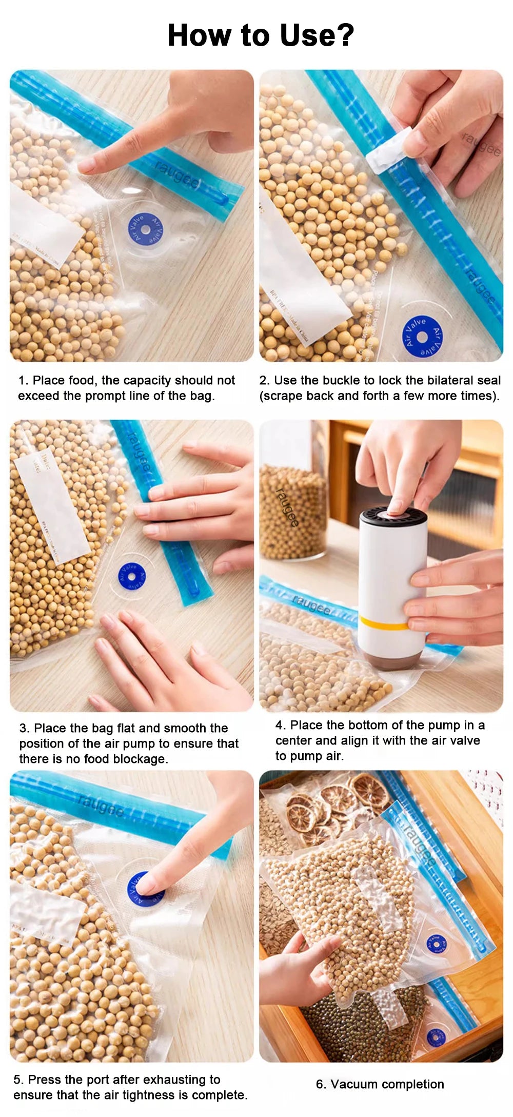 Electric Vacuum Sealer Pump Handheld Mini Electric Vacuum Pump Mini Food Vacuum Sealer Machine with Reusable Vacuum Sealing Bags