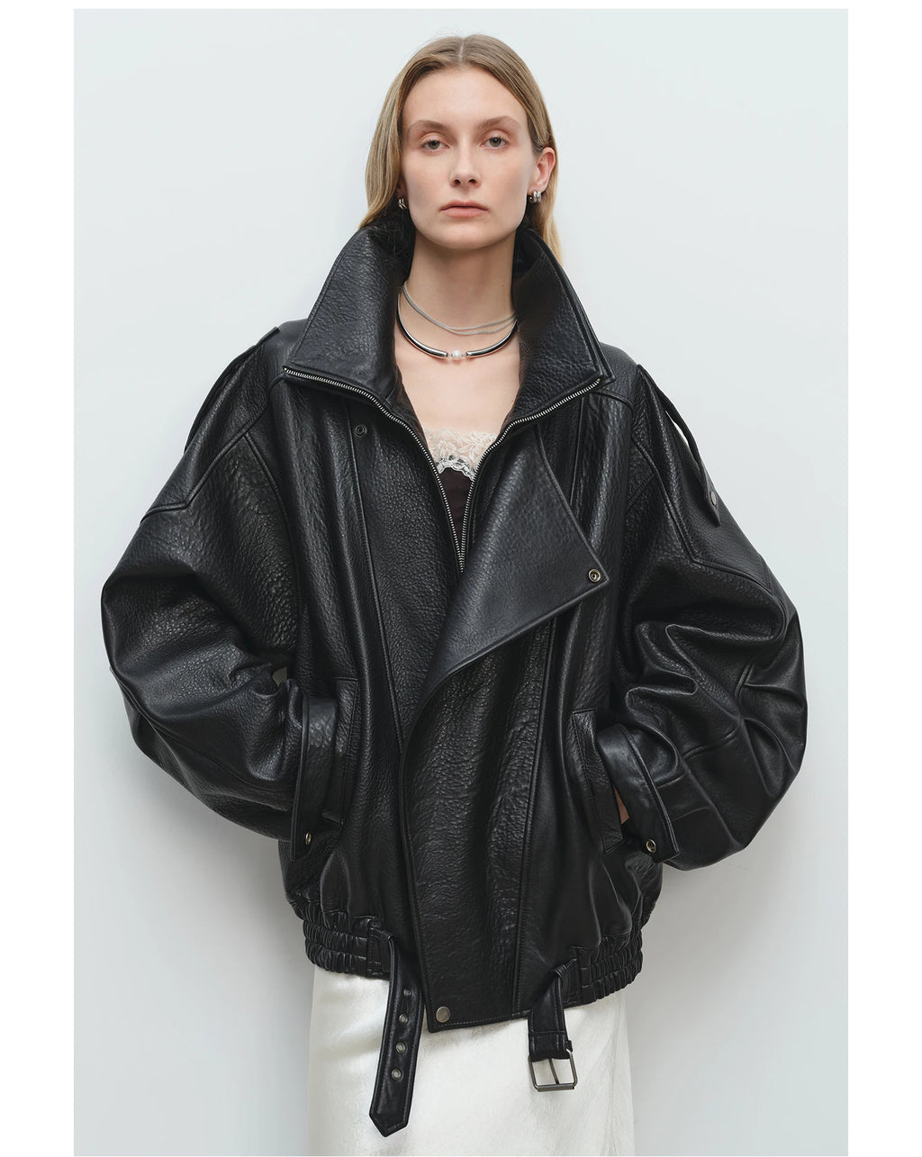 Mauroicardi Primavera Giacca oversize in morbida pelle Pu nera da uomo Cintura a maniche lunghe Designer di lusso Abiti di moda europei 2025