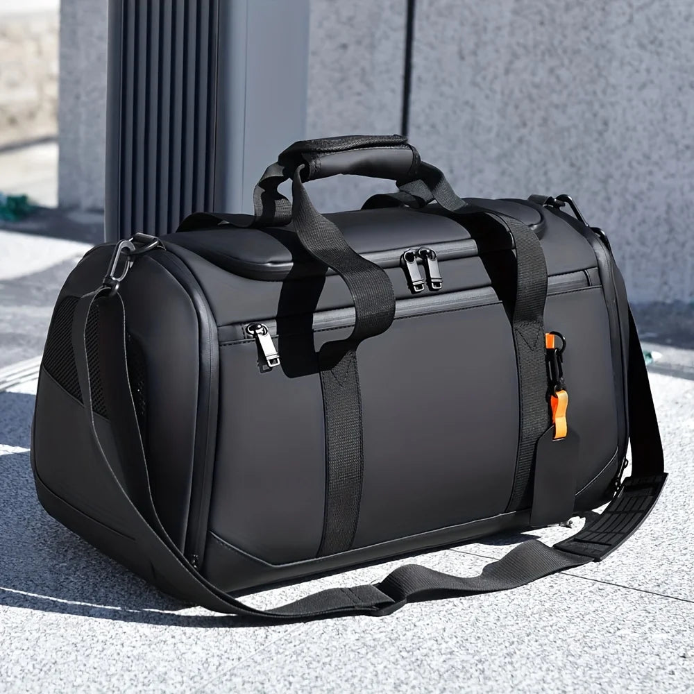 Borsa da Viaggio Grande Capacità per Uomo, Spaziosa Borsa Sportiva da Palestra con Scomparti Multipli, Borsone per Weekend e Pernottamenti