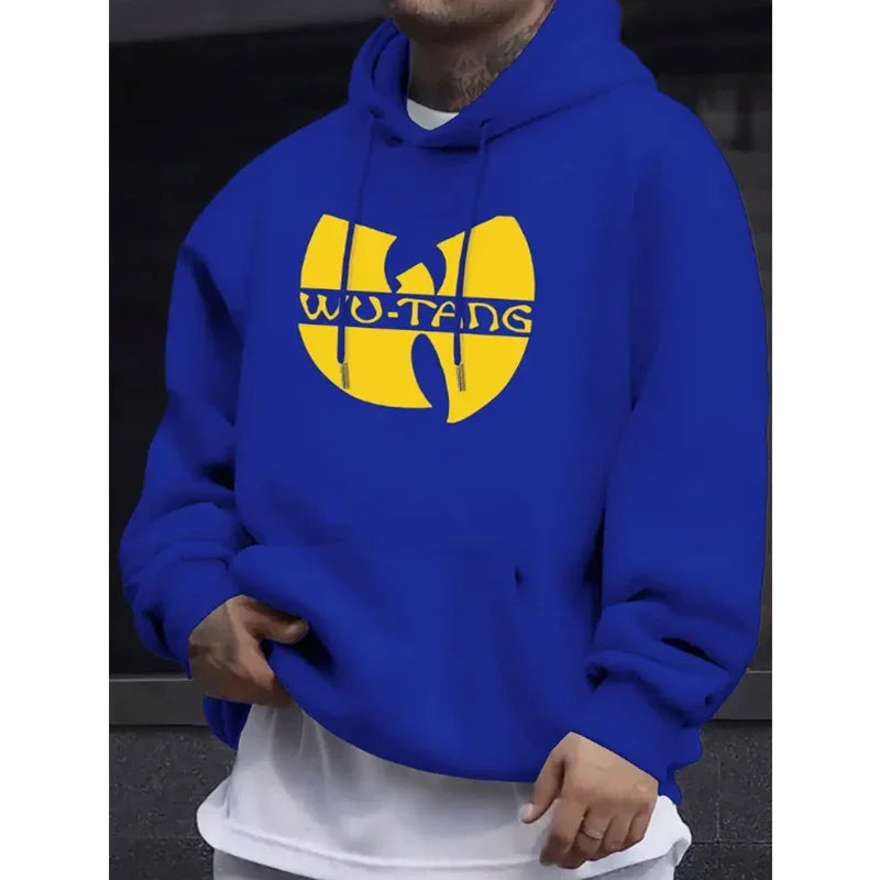 Felpa con Cappuccio Hip Hop Anni '90 Wu Clan T-tangs, Casual Autunno Inverno, Vintage, in Pile, Manica Lunga, per Uomo e Donna