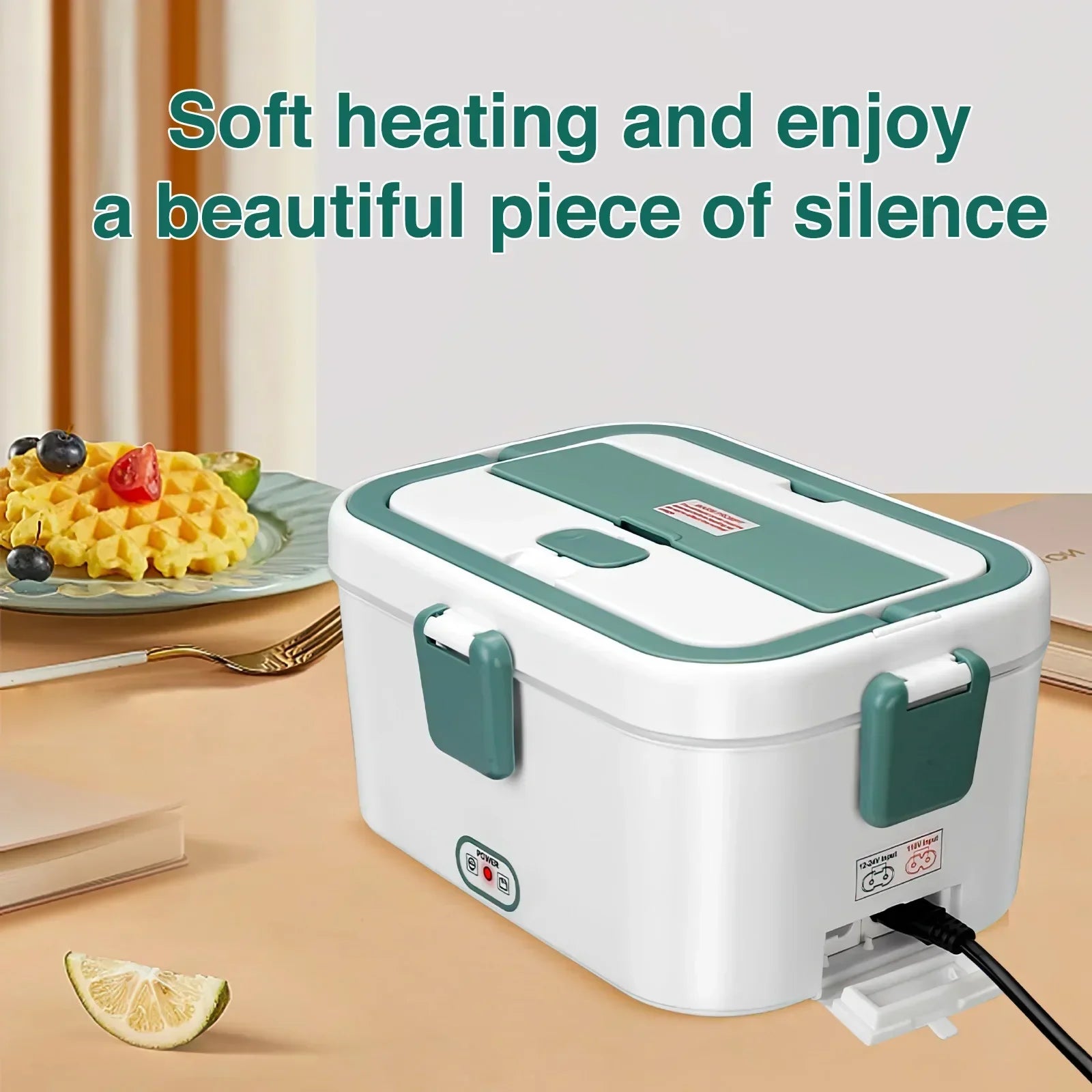 Electric Lunch Box Food Warmer 1.8 L 80W  Camping Bento Picnic Portable Food Heater Car/Truck/Home in-car Electric Lunch Box