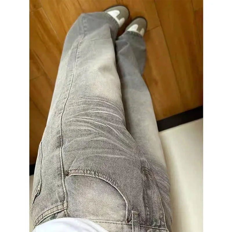 Y2k Vintage Baggy Jeans Donna Moda coreana Pantaloni in denim Harajuku Kpop Streetwear Pantaloni Japanese2000s Style Spring Jeans
