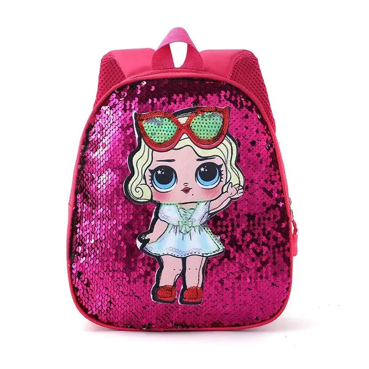 Borse zaino con paillettes per bambini carini 3-6 anni Borsa da scuola per bambini adorabili per asilo Moda Cartoon Borse per neonate Zaino