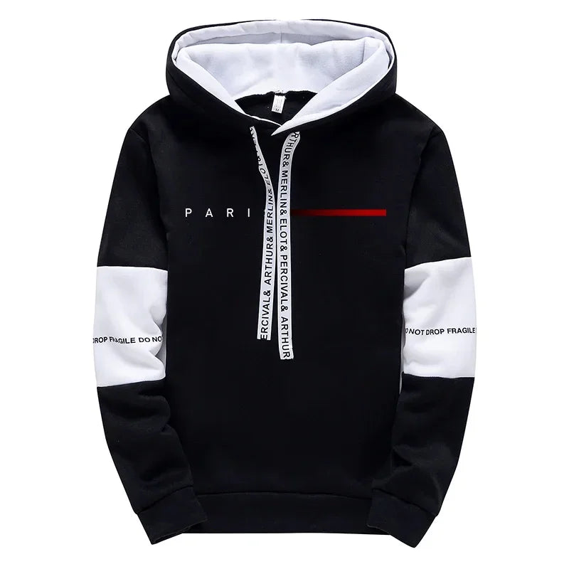 Felpe con cappuccio da uomo Pantaloni sportivi Parigi Moda Felpa con cappuccio Streetwear Maschile per tutte le stagioni Quotidiano Casual Sport Pullover Pantaloni da jogging