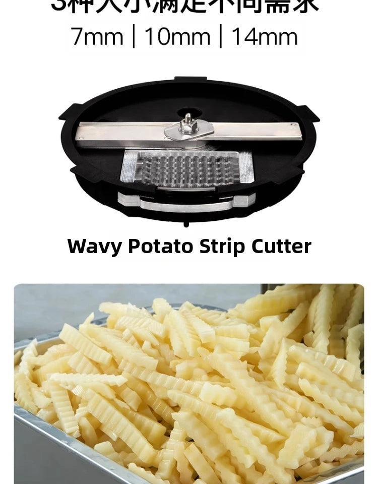 4-in-1 Vegetable Slicer Machine, Electric Food Chopper for Kitchen Household/Commercial Use Commercial-Grade Efficient Vegetable