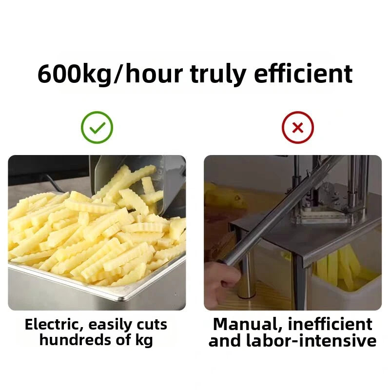 4-in-1 Vegetable Slicer Machine, Electric Food Chopper for Kitchen Household/Commercial Use Commercial-Grade Efficient Vegetable