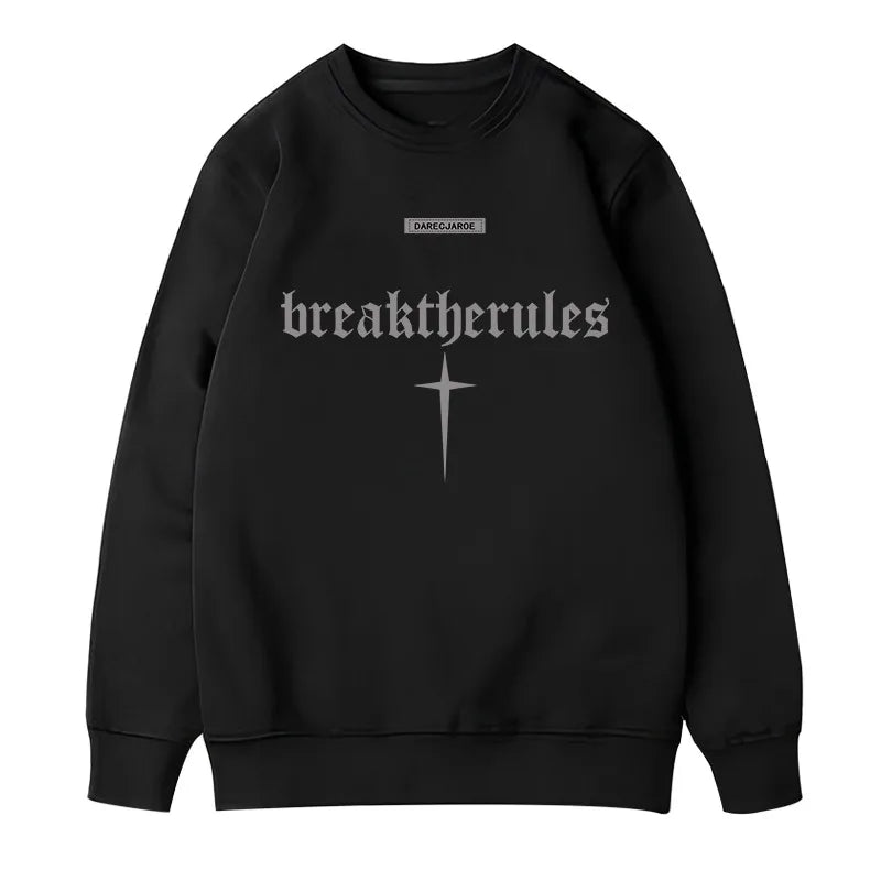 Nuovi Uomini di Autunno Grafica Felpe Con Cappuccio Manica Lunga T-Shirt di Cotone Hip Hop Magliette di Grandi Dimensioni Sport Top S-5XL Abbigliamento Uomo 2024