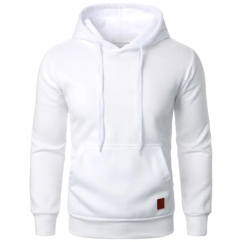 Felpe con cappuccio casual da uomo con colletto con cappuccio e coulisse Felpe Camicie a maniche lunghe Outdoor Streetwear Pullover leggero tinta unita